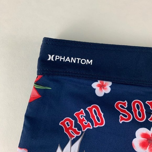 Boston Red Sox MLB Floral 47 Brand Hurley Phantom Shorts Mens Size 30‎ NWT - Picture 2 of 7